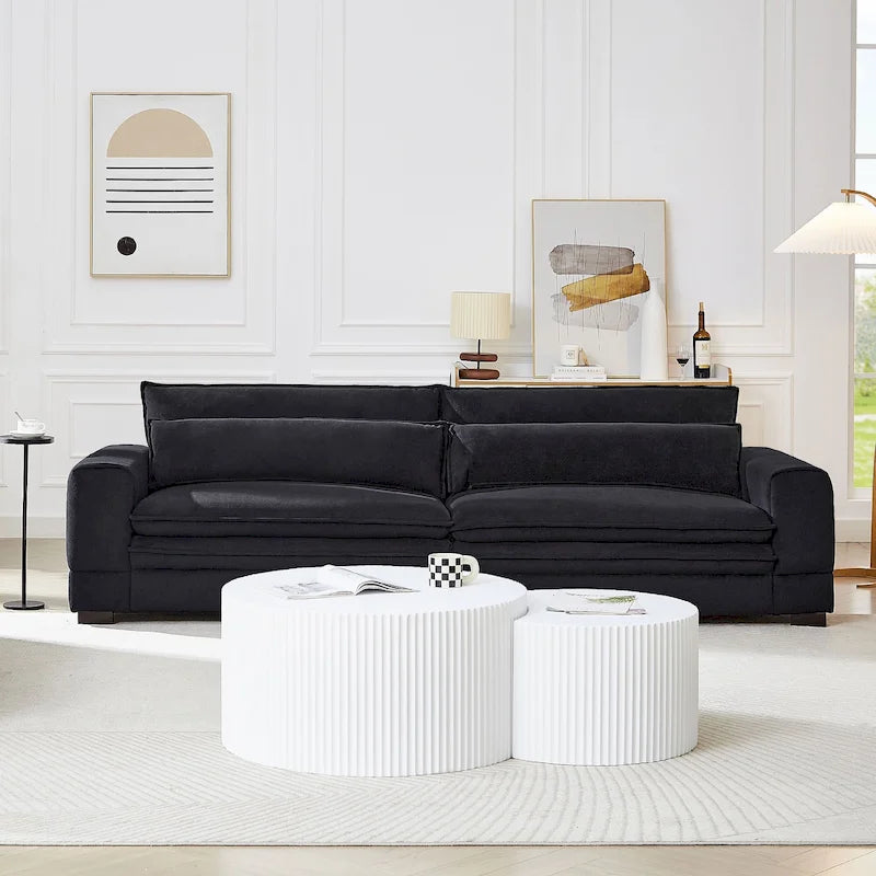 Canapé Mid-Century, canapé moderne rembourré pour salon, chambre, appartement, bureau à domicile