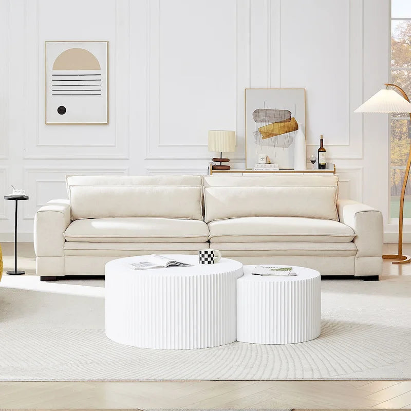 Canapé Mid-Century, canapé moderne rembourré pour salon, chambre, appartement, bureau à domicile