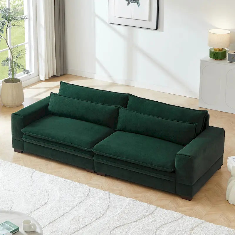 Canapé Mid-Century, canapé moderne rembourré pour salon, chambre, appartement, bureau à domicile