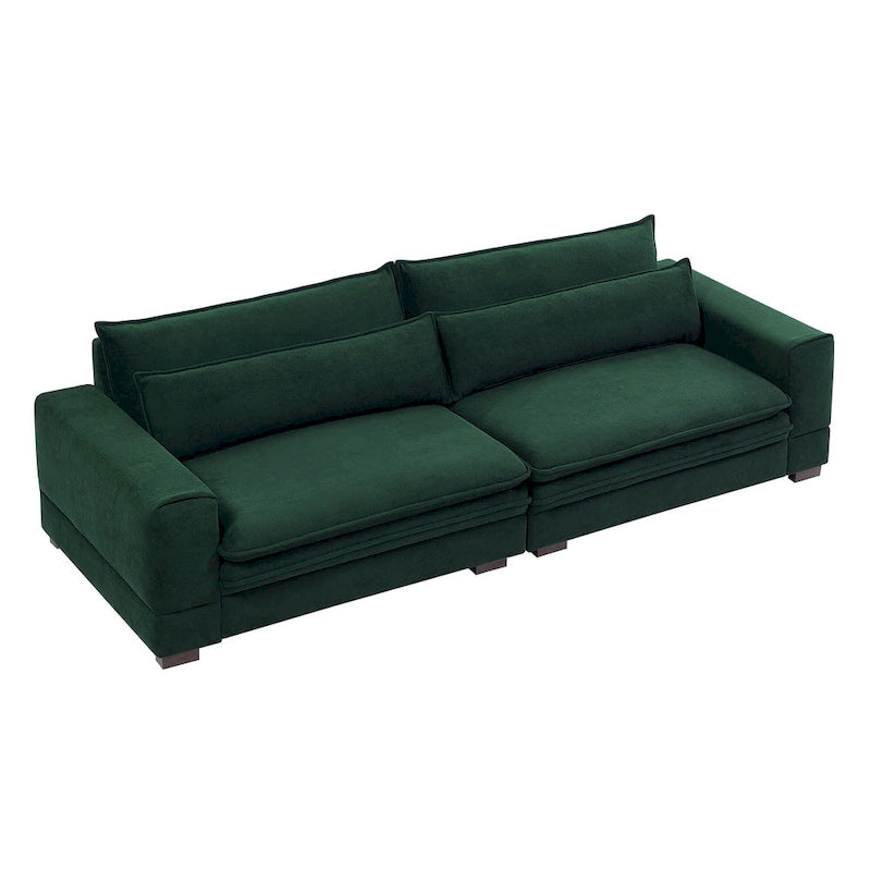 Canapé Mid-Century, canapé moderne rembourré pour salon, chambre, appartement, bureau à domicile