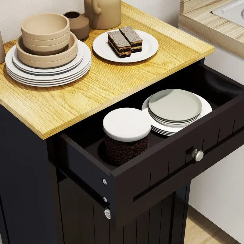 1 tiroir et meuble poubelle inclinable à 1 compartiment Meuble poubelle de cuisine