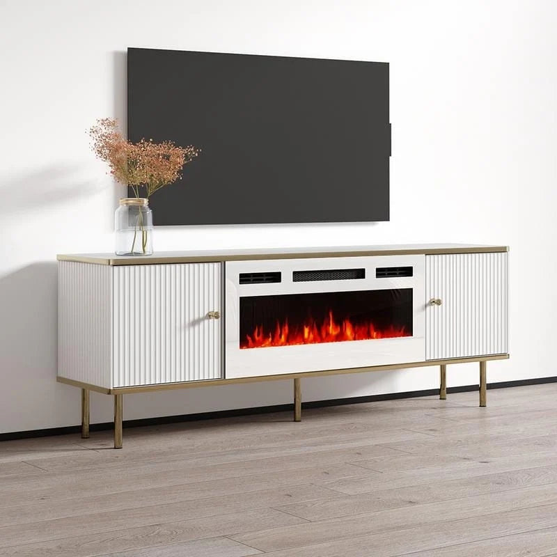 Meuble TV 63 pouces avec cheminée électrique
