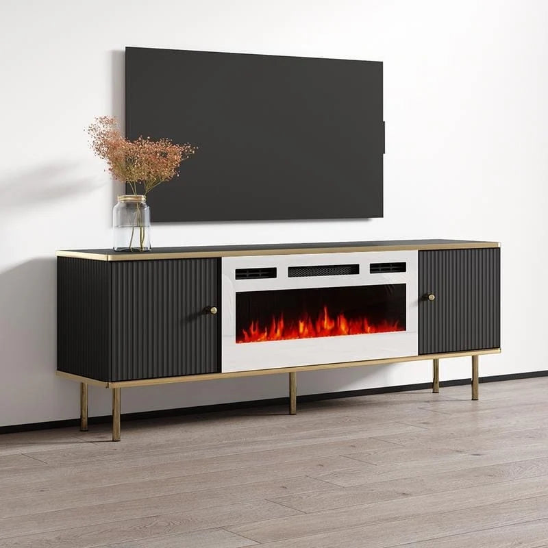 Meuble TV 63 pouces avec cheminée électrique
