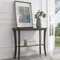 Console d'entrée en bois massif avec étagère – Cerisier Chocolat