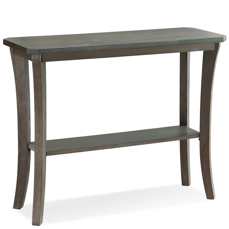 Console d'entrée en bois massif avec étagère – Cerisier Chocolat