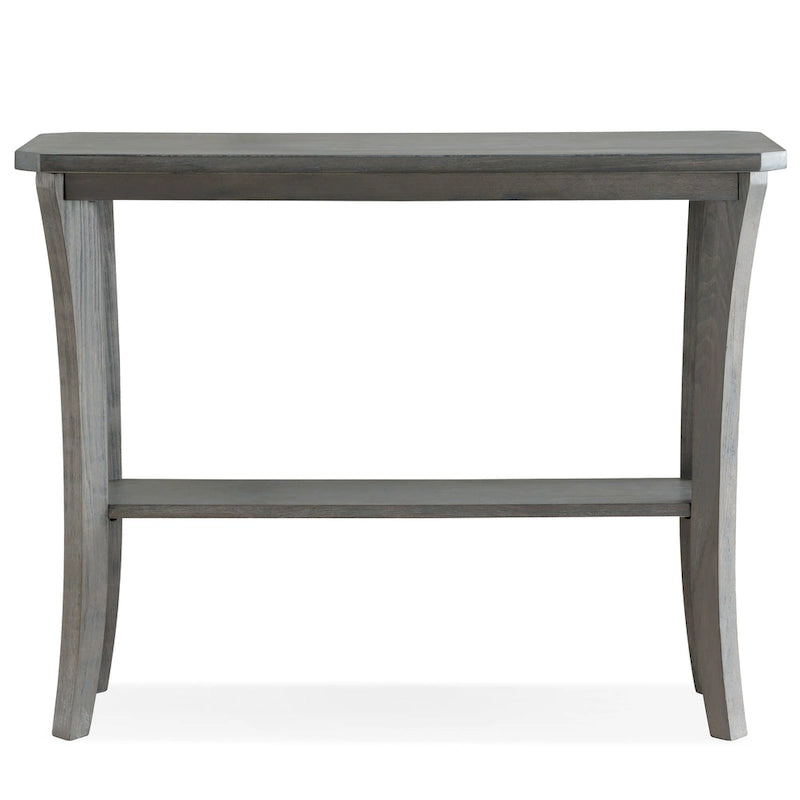 Console d'entrée en bois massif avec étagère – Cerisier Chocolat
