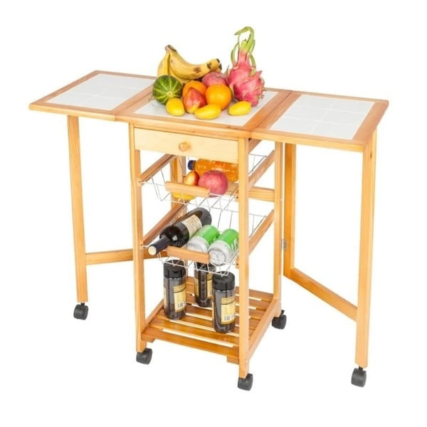 Carson Carrington Jokkmokk Drop Leaf Kitchen Island
