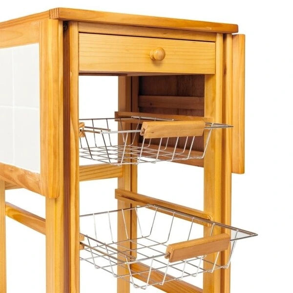 Îlot de cuisine abattant avec plateau en céramique