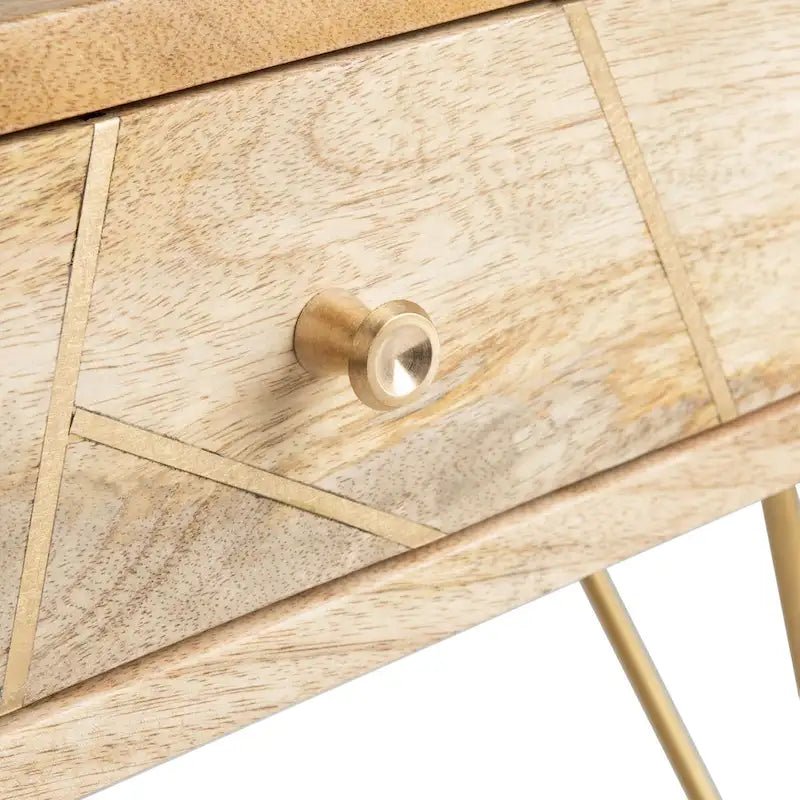 Table basse de salon à 1 tiroir et 1 étagère - 43L x 22P x 16H