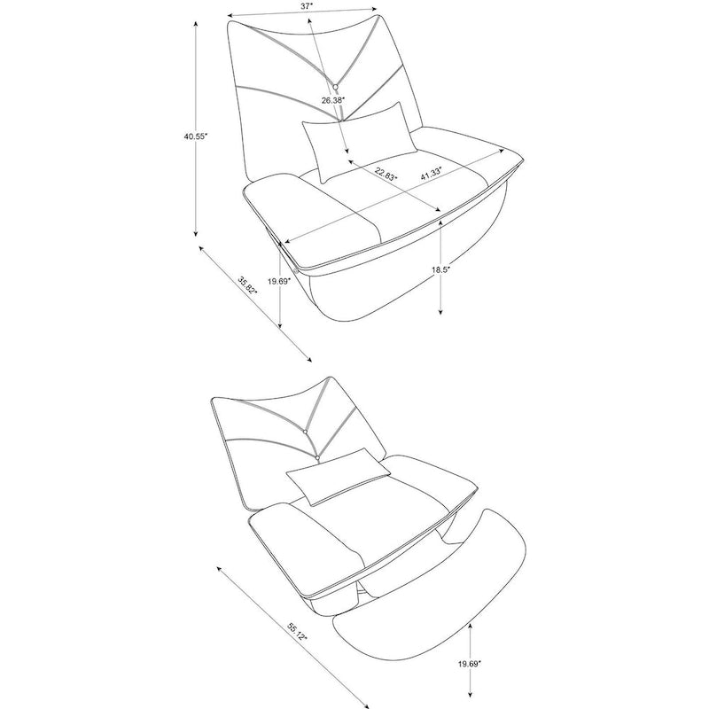 Fauteuil inclinable à 270 degrés