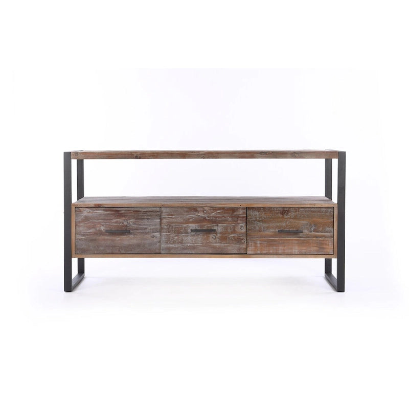 Console avec 3 tiroirs et étagère ouverte