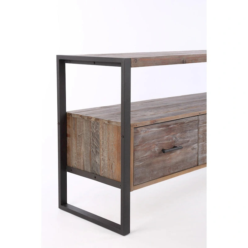 Console avec 3 tiroirs et étagère ouverte
