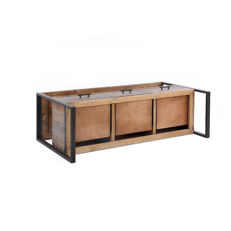 Console avec 3 tiroirs et étagère ouverte