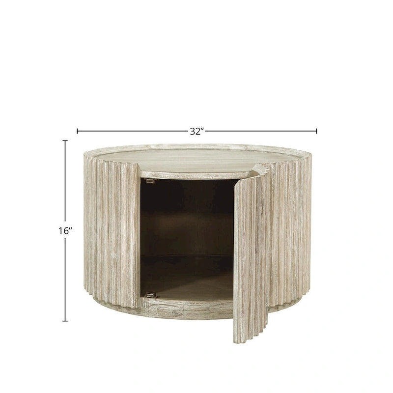 Table basse ronde Acacia