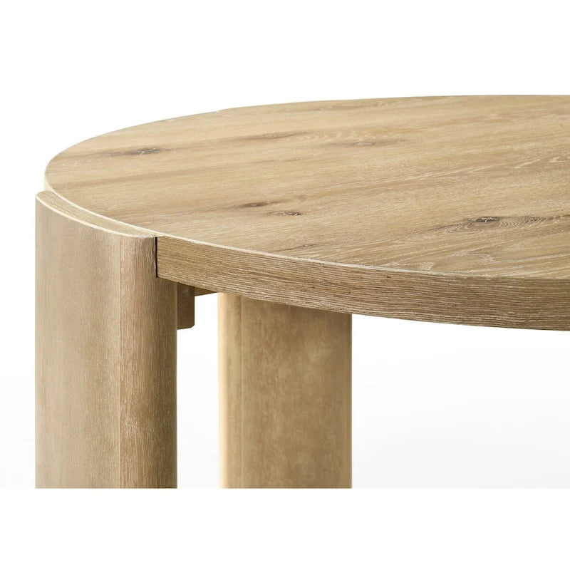 Table de salle à manger ronde de 119 cm au fini chêne