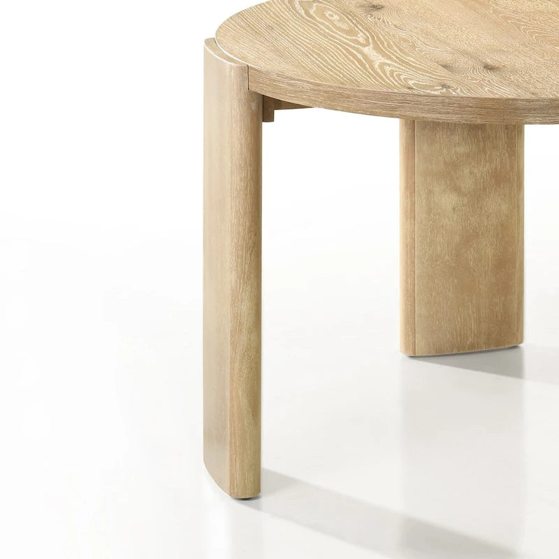 Table de salle à manger ronde de 119 cm au fini chêne