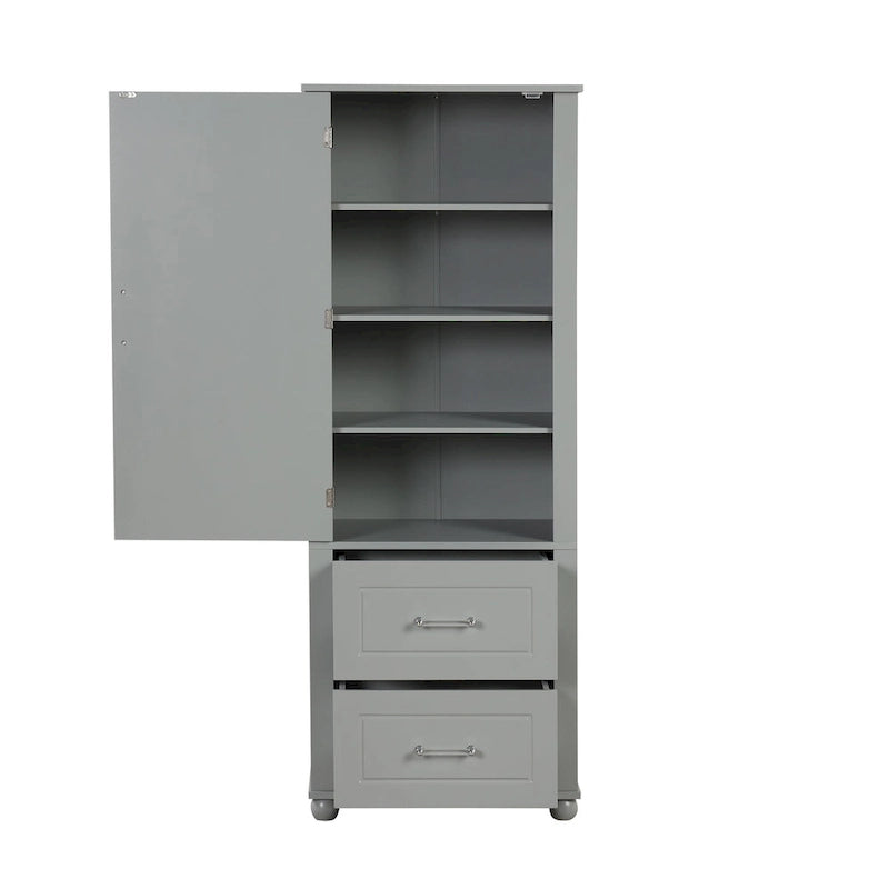 Meuble de rangement autoportant avec deux tiroirs